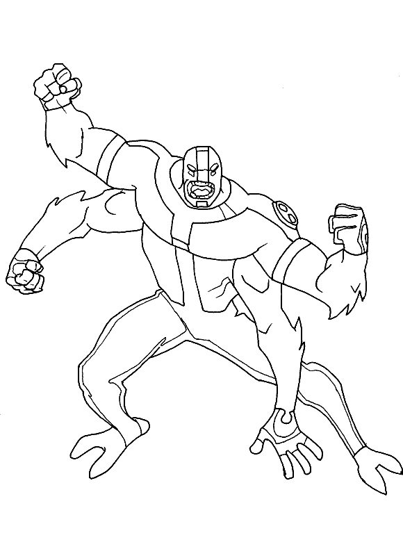 desenhos do quatro braços para colorir