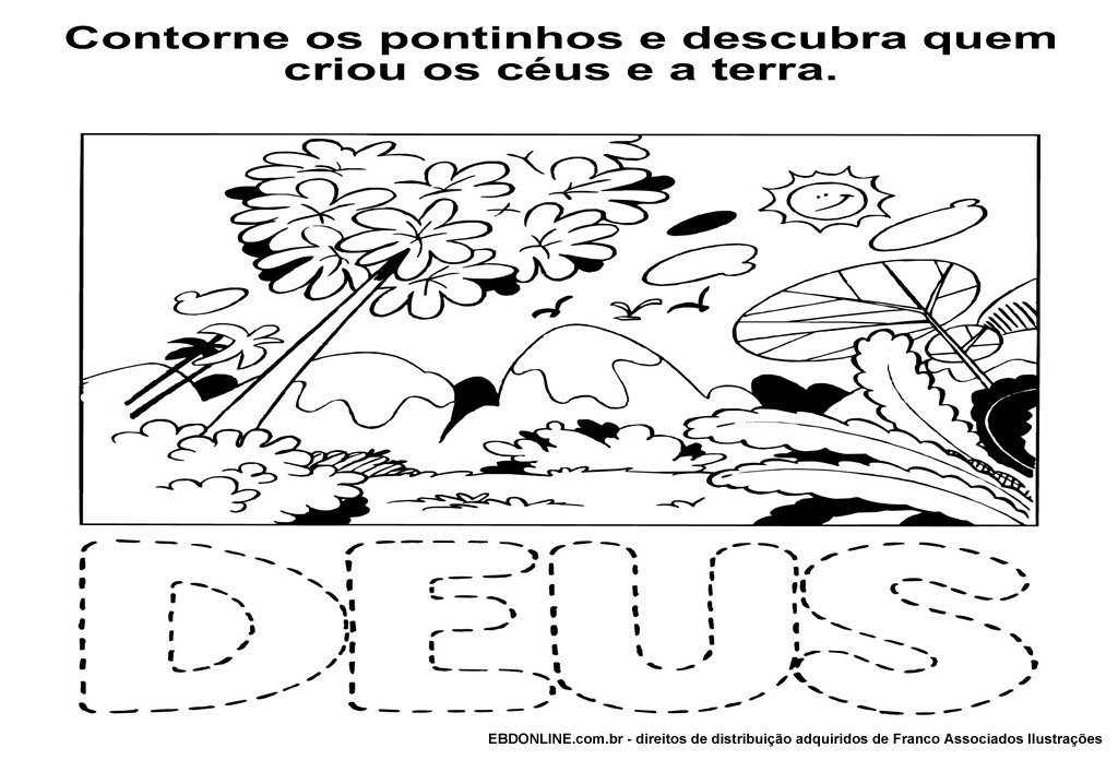 atividade bíblica para crianças