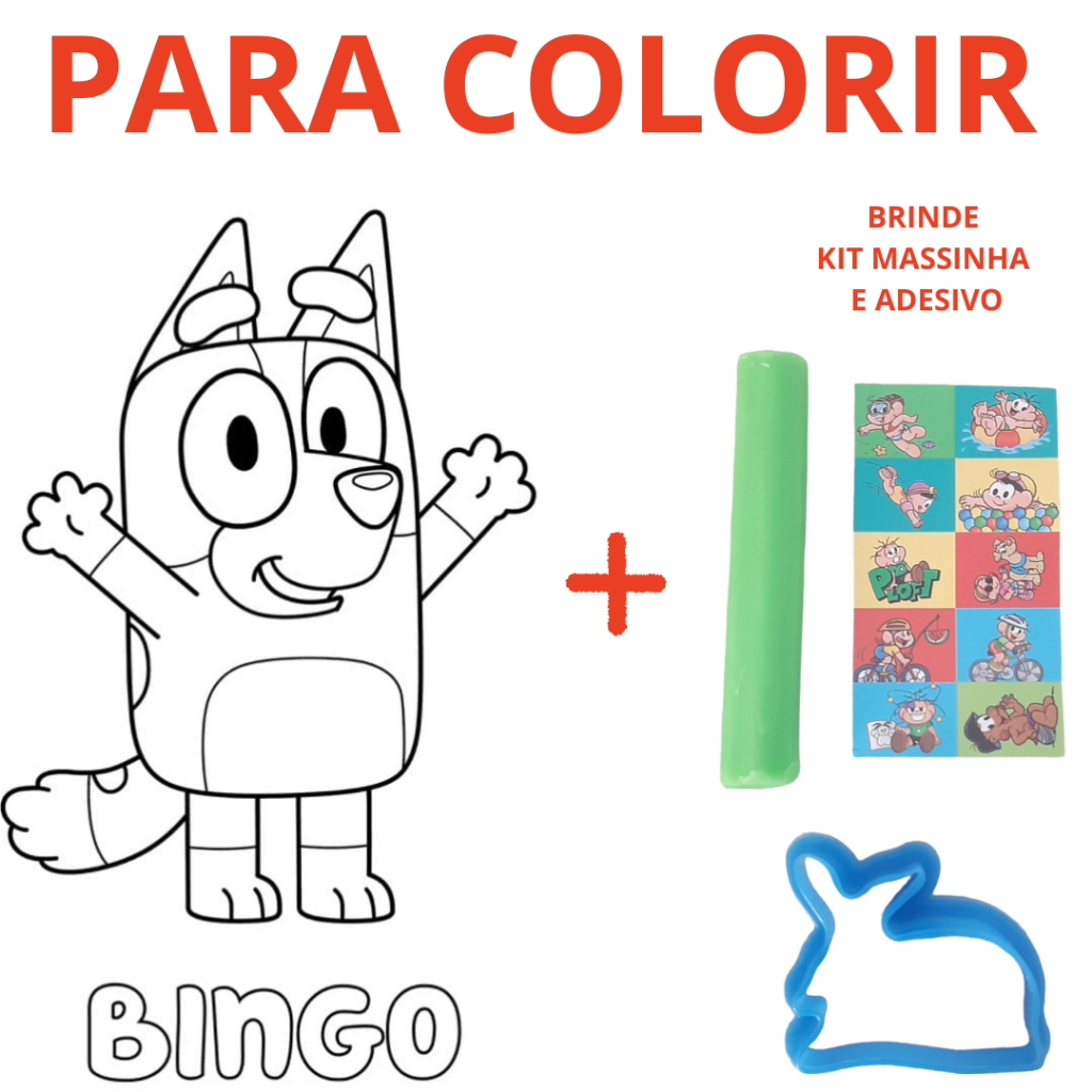 desenho bluey para pintar