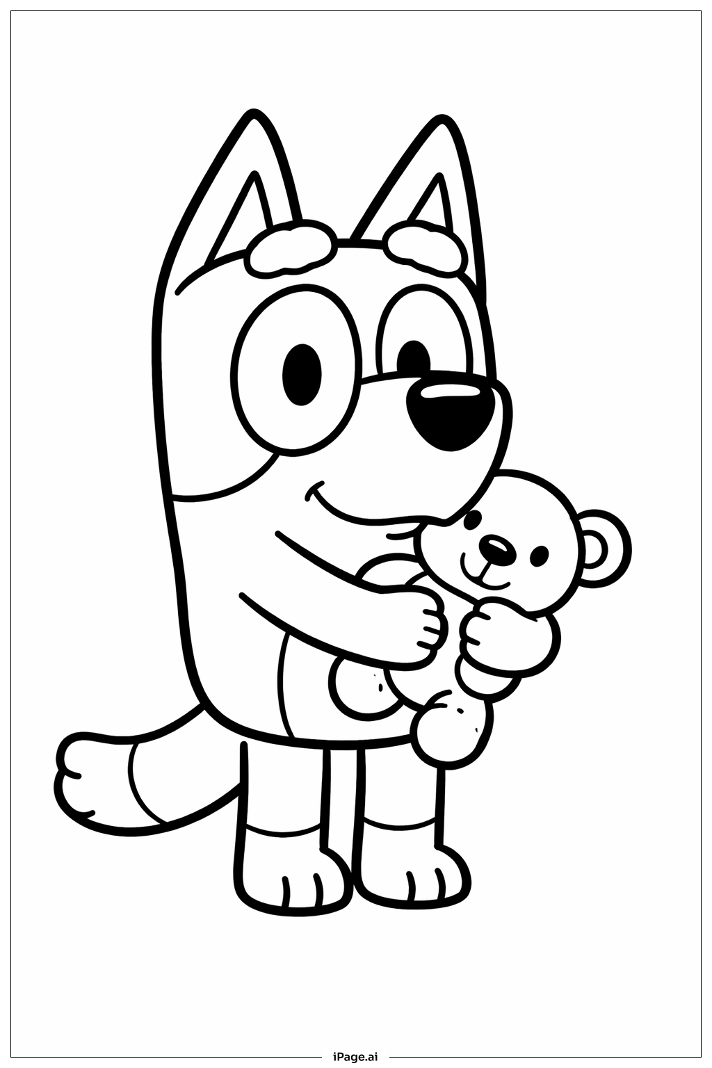desenhos do cachorro bluey para imprimir