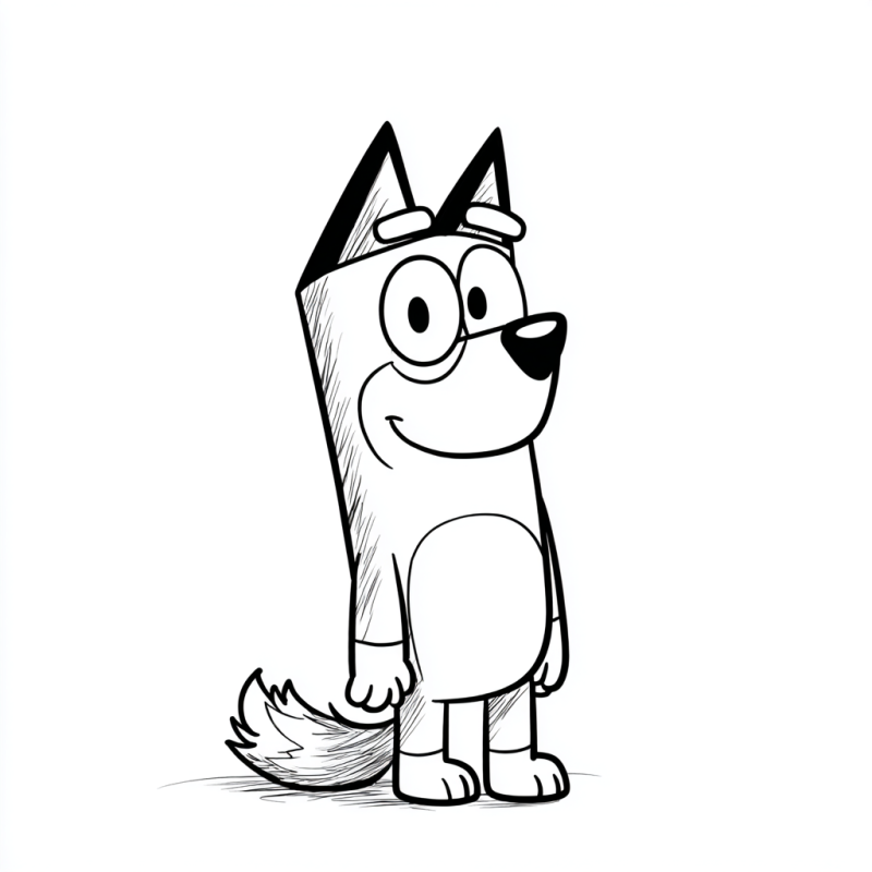 moldes da bluey para colorir