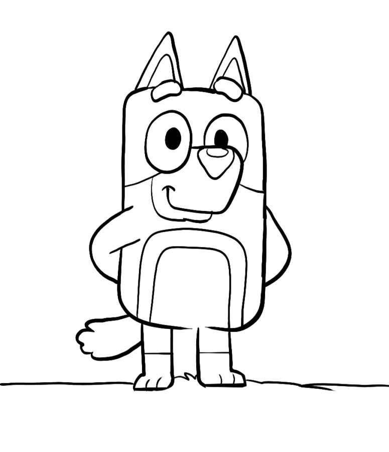 desenhos da familia bluey para pintar
