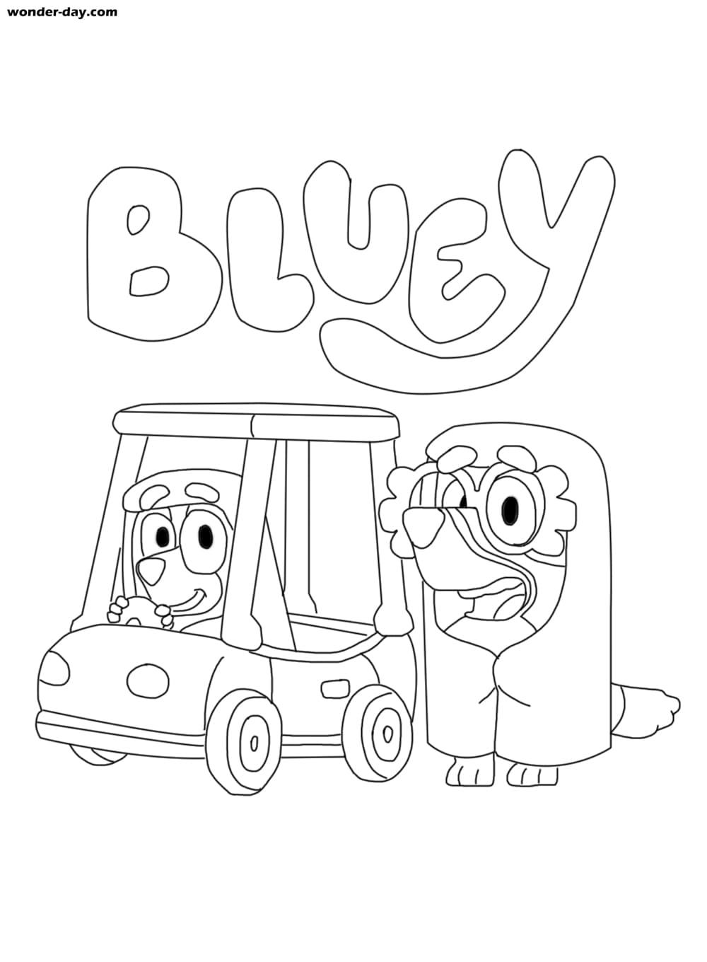 imagens da bluey para imprimir e colorir