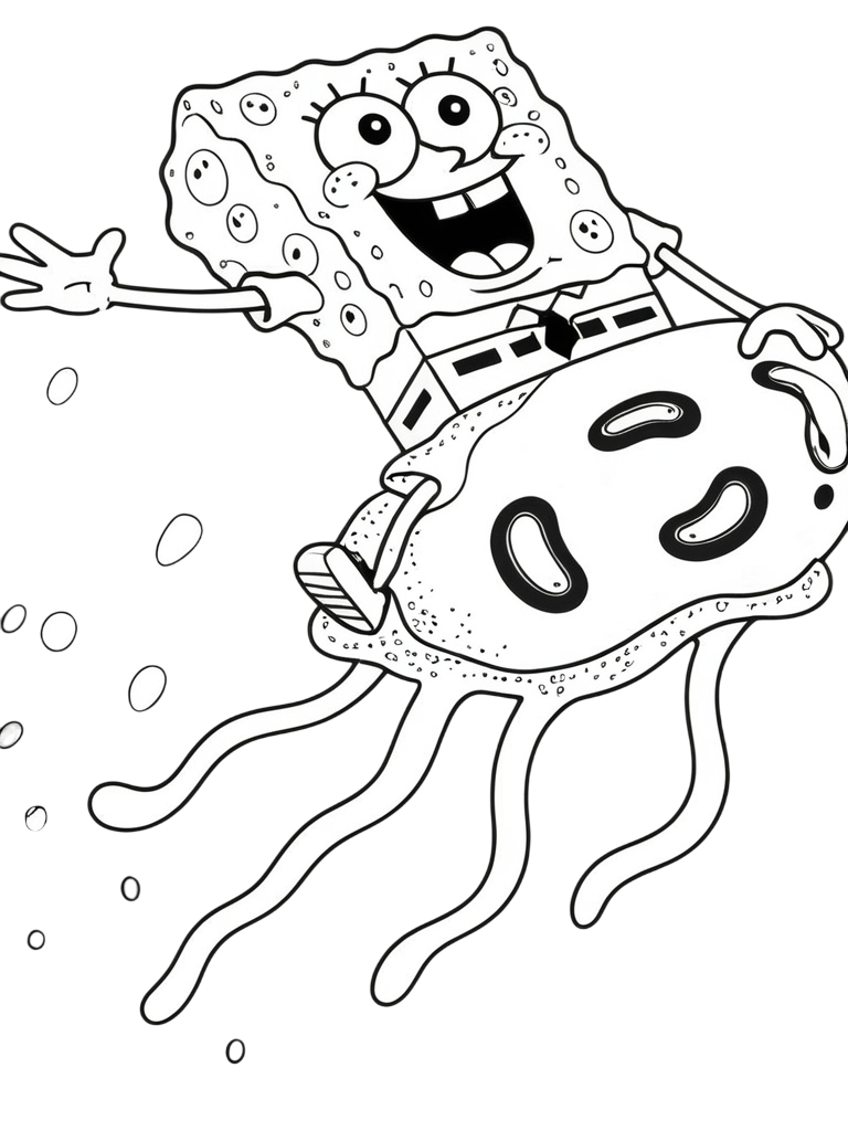bob esponja para colorir e imprimir