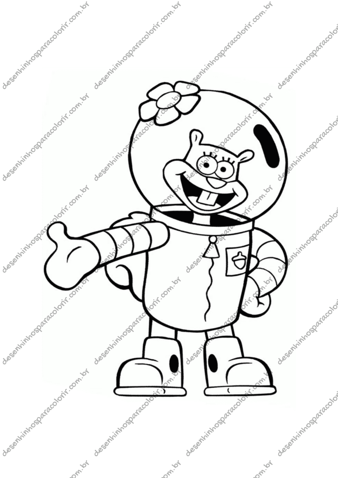 bob esponja comendo hambúrguer de siri para colorir
