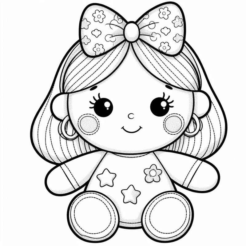 desenhos de bonecas para concentração