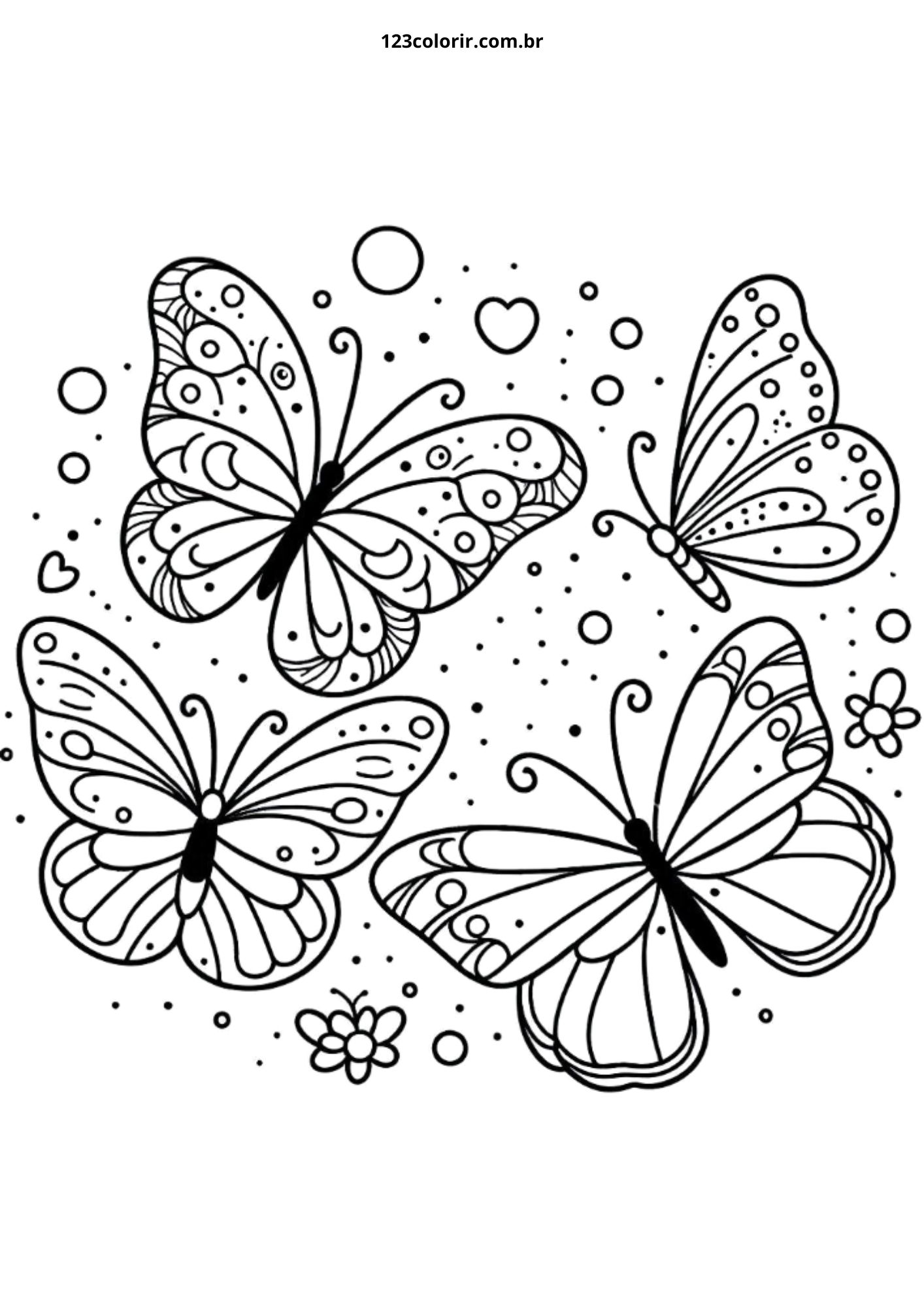 borboleta desenho para colorir