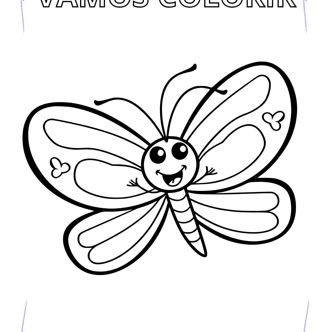 borboleta desenho para colorir