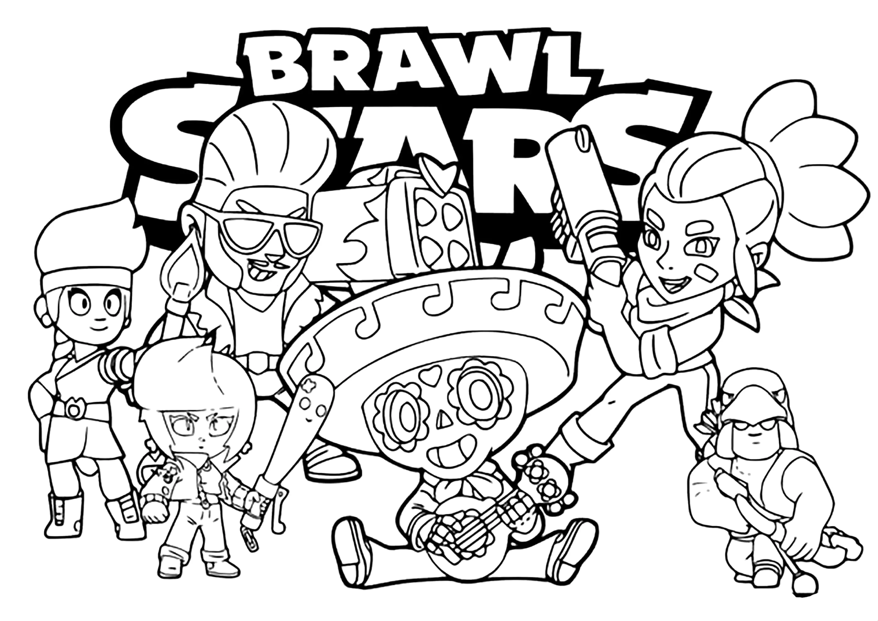 desenhos de El Primo para pintar