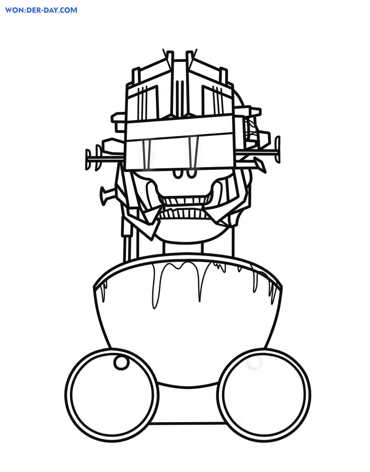skibidi toilet para colorir