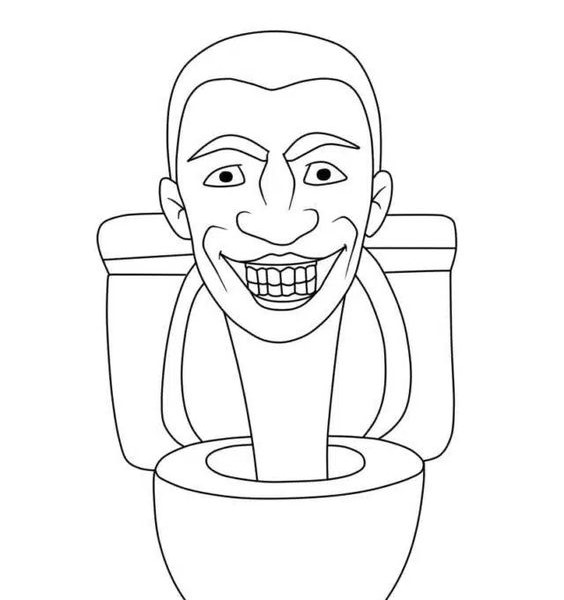 skibidi toilet coloring pages