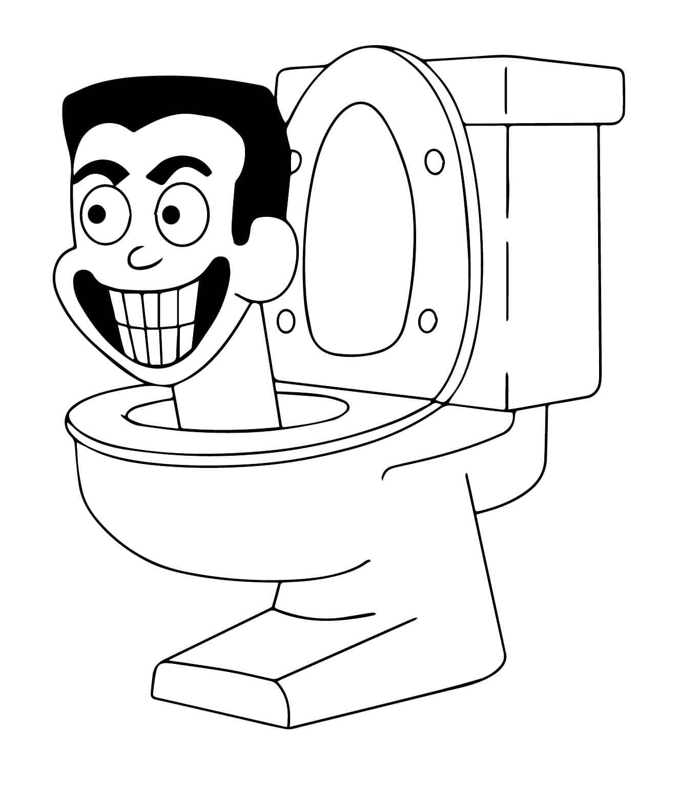 skibidi toilet sozinho para colorir