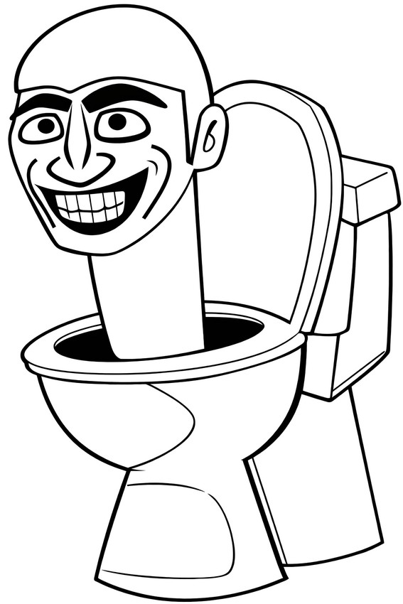 skibidi toilet coloring pages