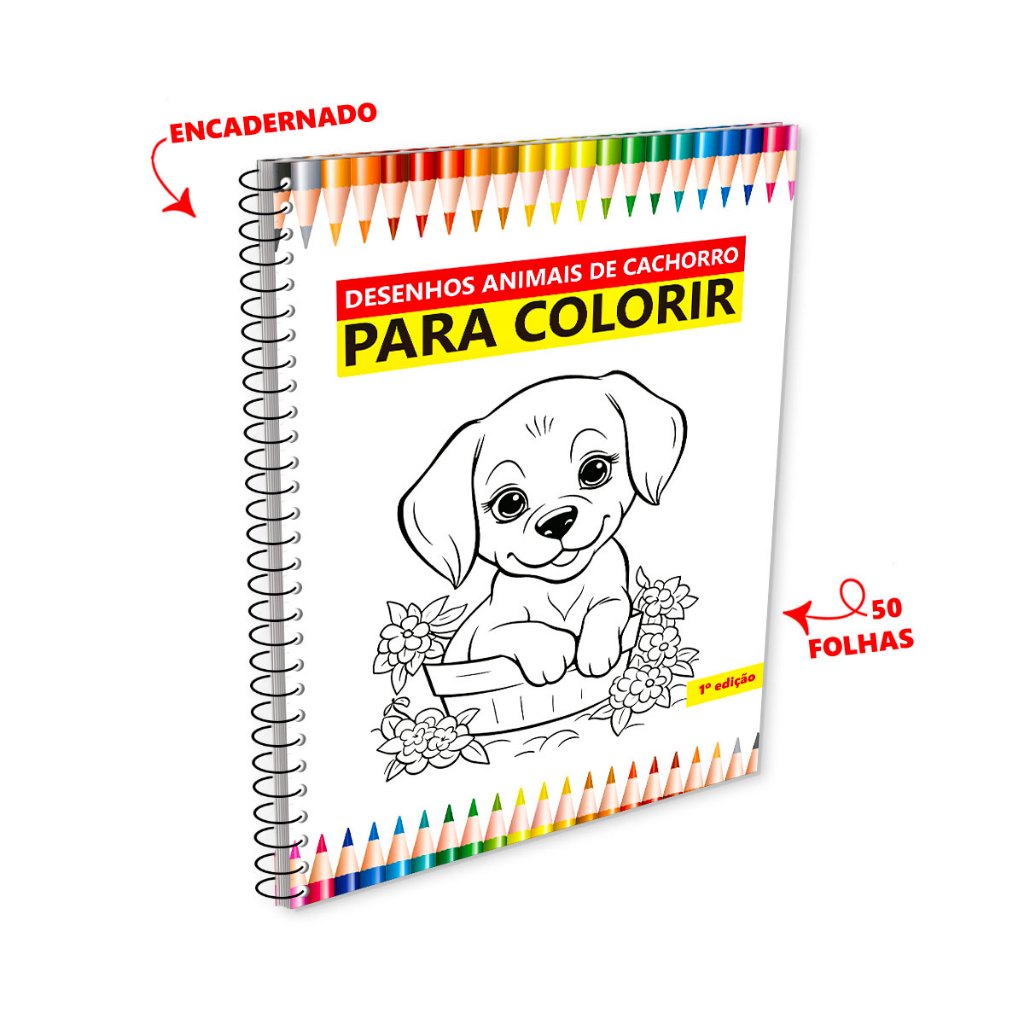 desenho de cachorro para colorir para imprimir