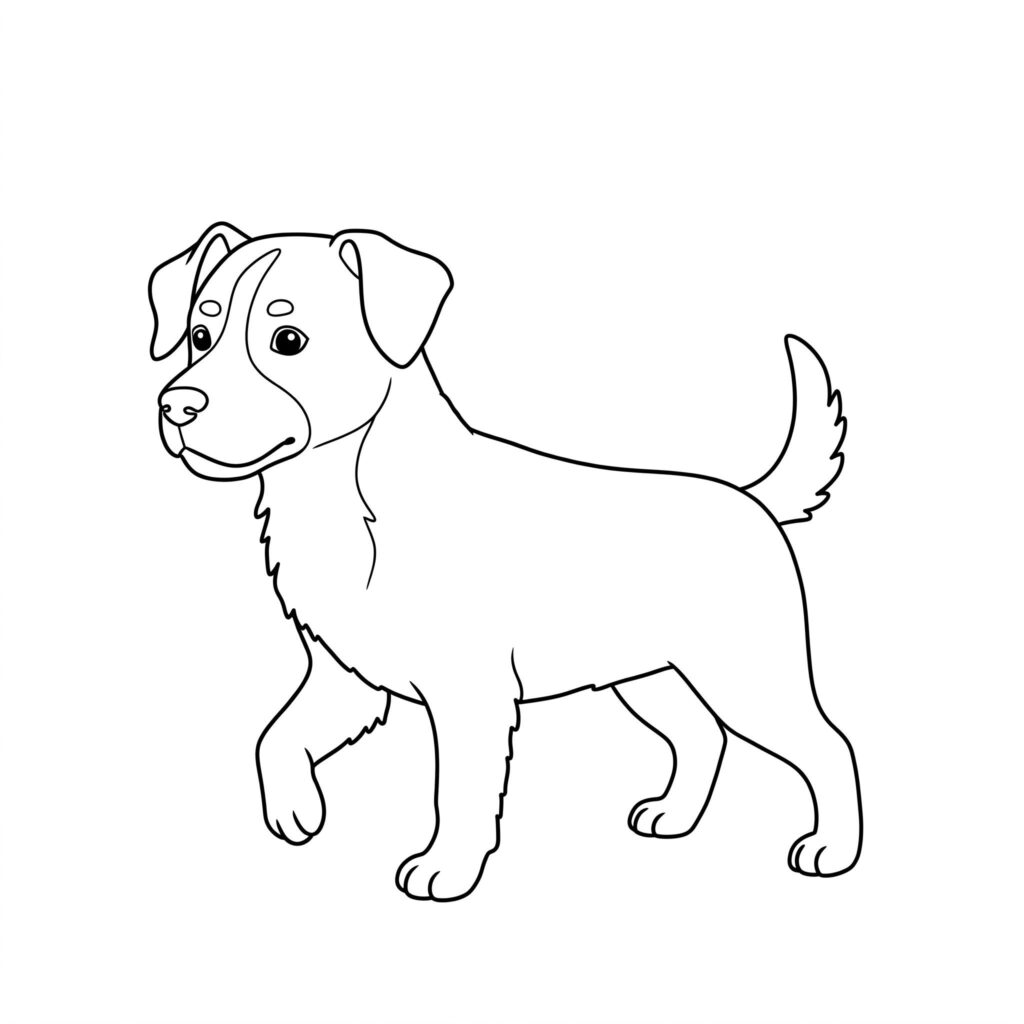 desenho de cachorro para colorir para imprimir