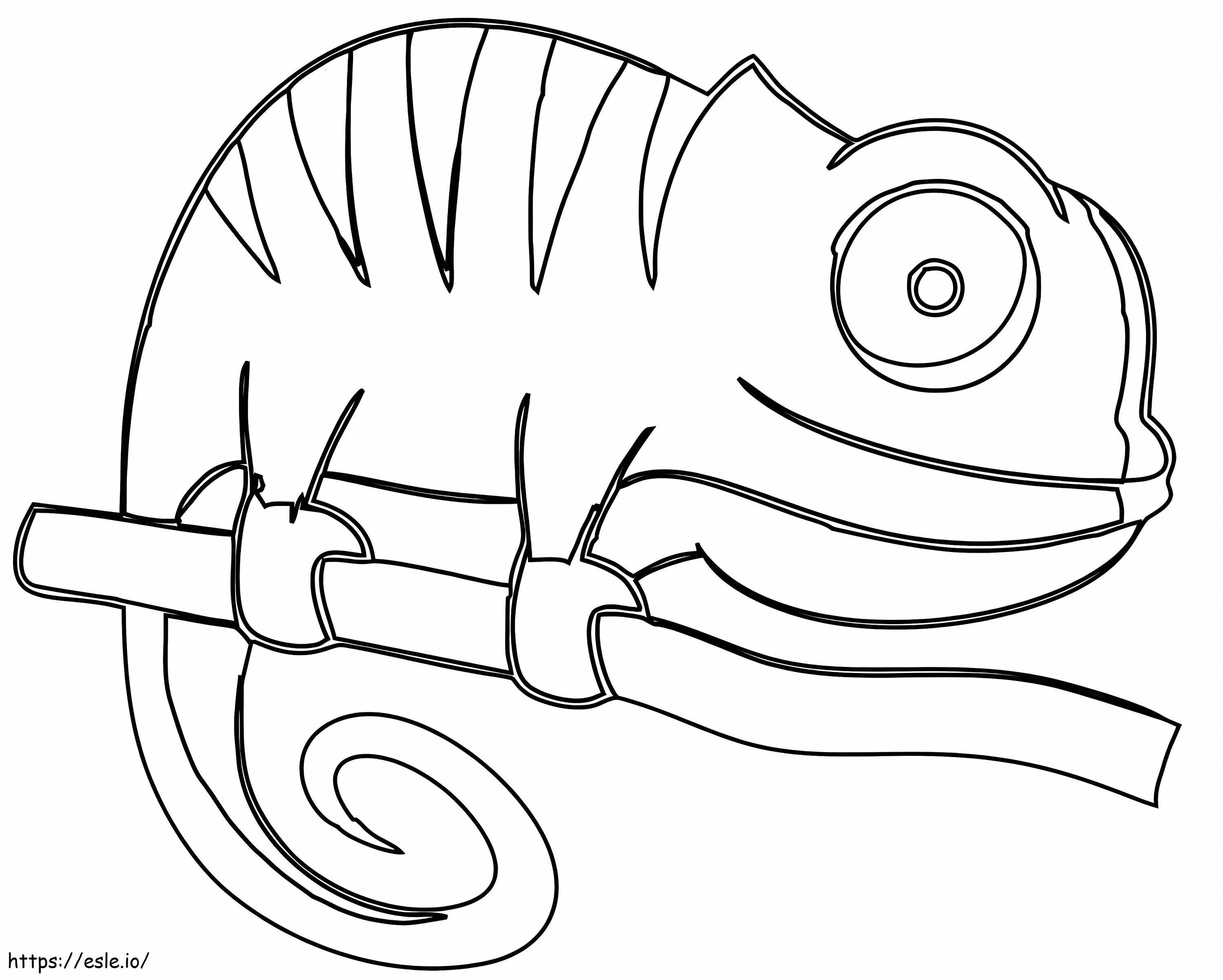camaleão para imprimir e colorir