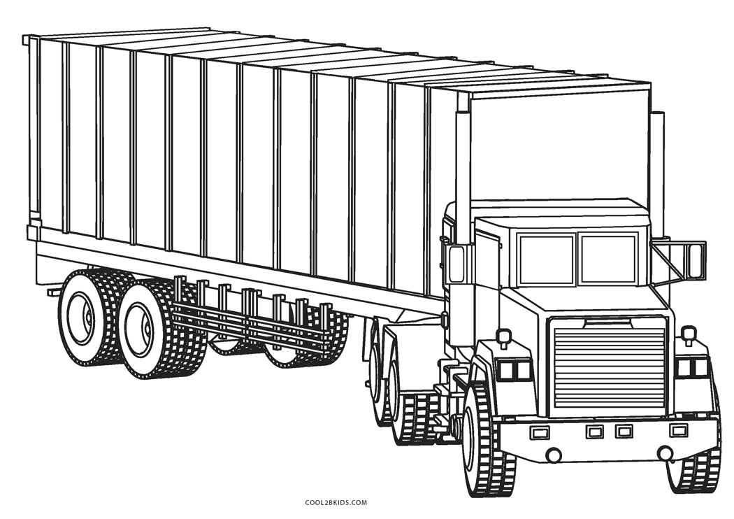 caminhão de reciclagem para colorir