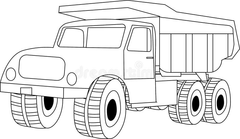 desenho de caminhão grande para pintar