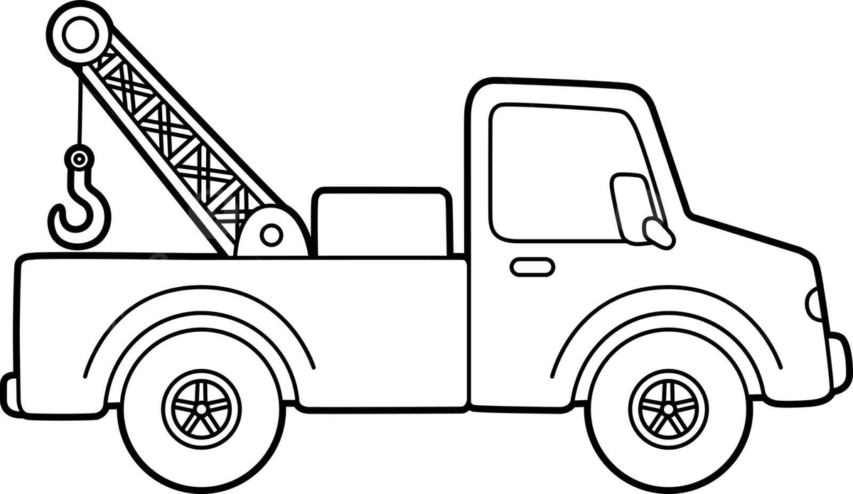 desenho de caminhão 3D para colorir