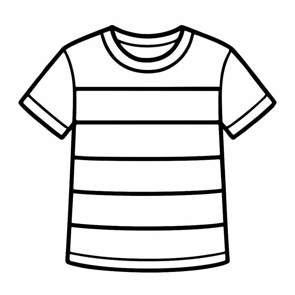 camiseta infantil para colorir