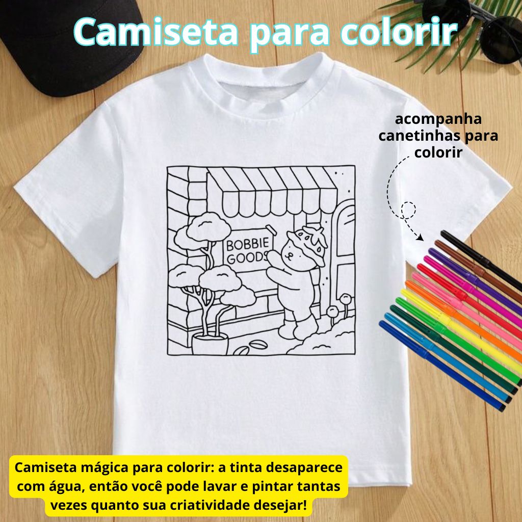 camiseta pinta e lave