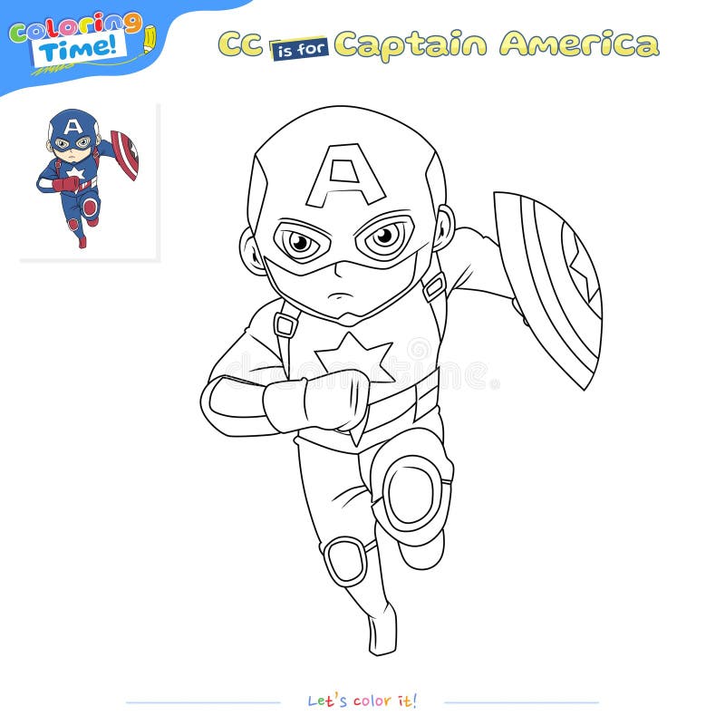 capitão américa realista para colorir