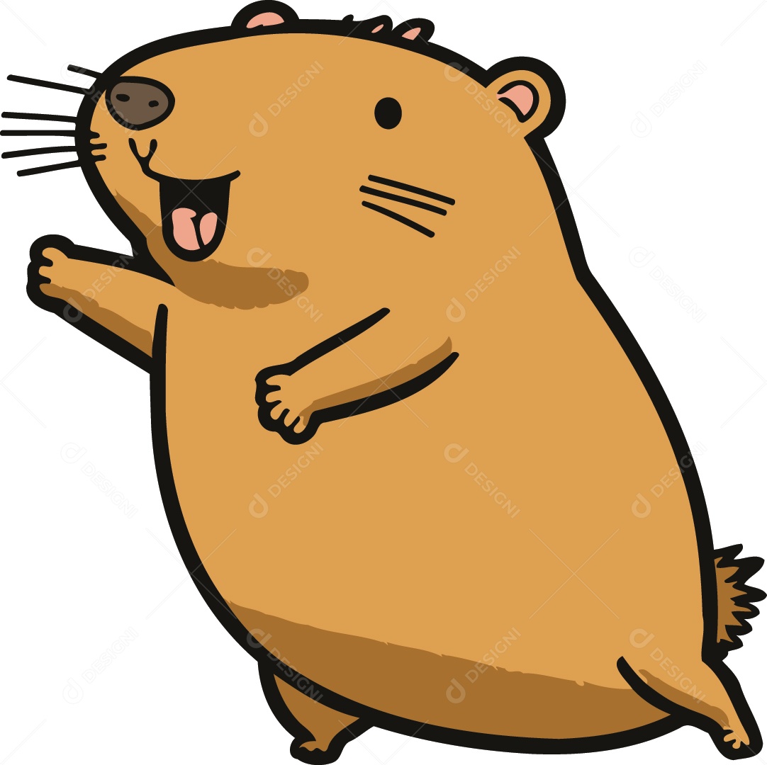 capivara desenho simples