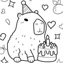 capivara desenho para colorir pdf