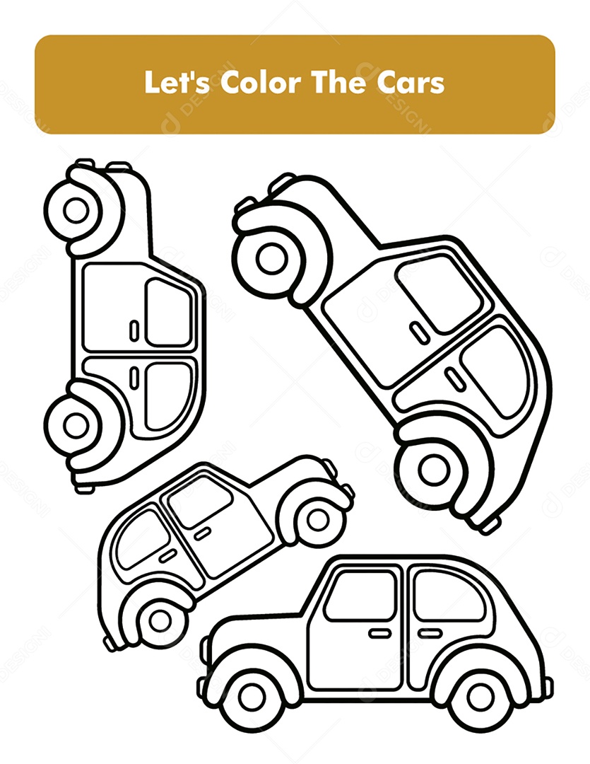moldes de carrinhos para colorir