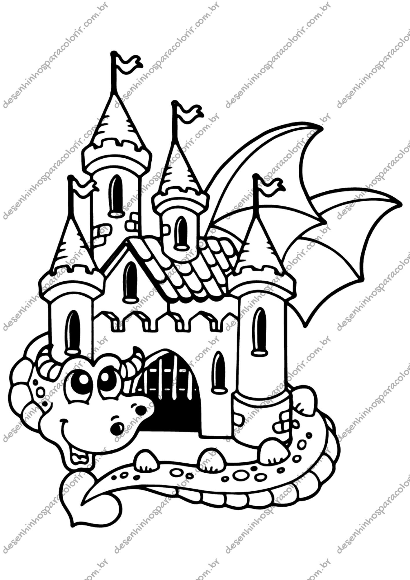 castelo de gelo para pintar