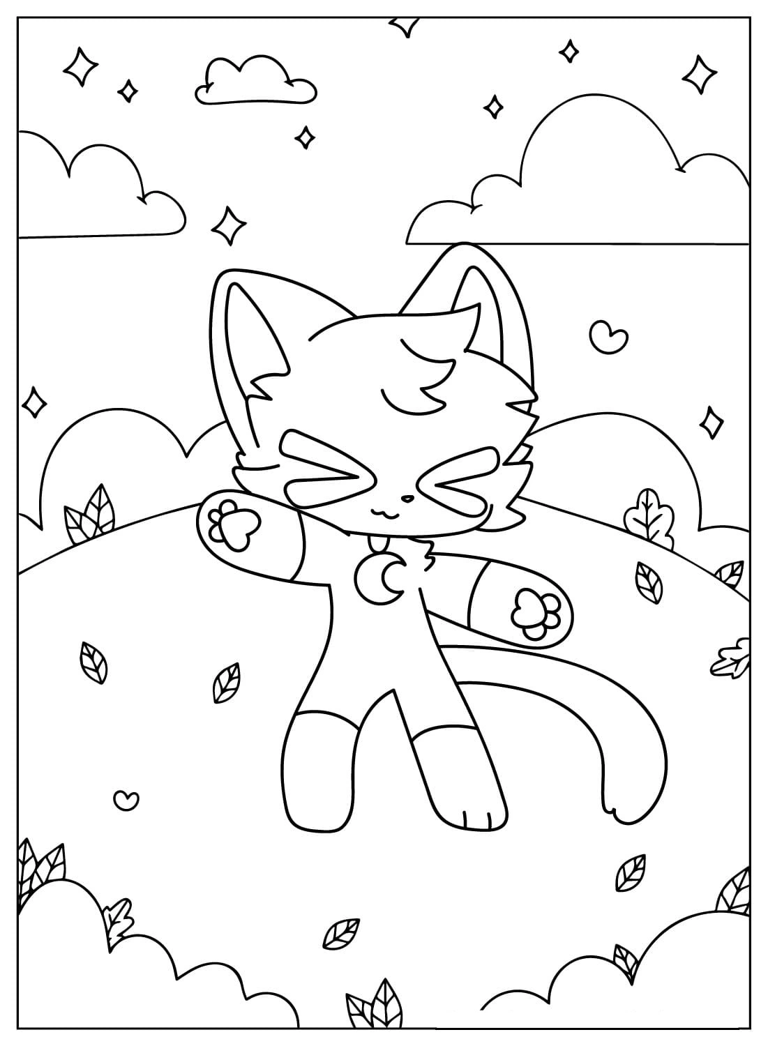 desenho do Catnap para pintar