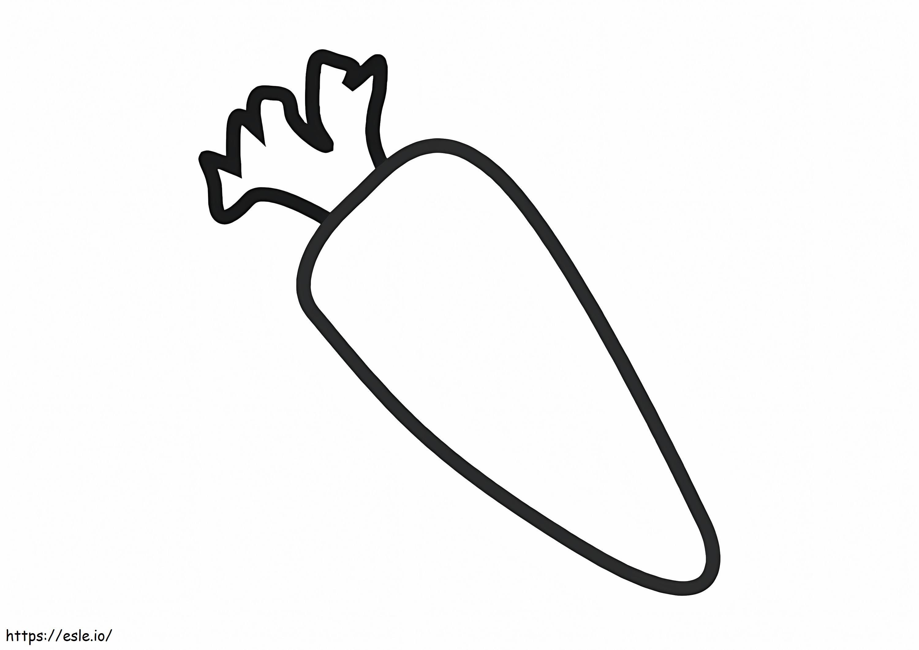 cenoura desenho para colorir kawaii
