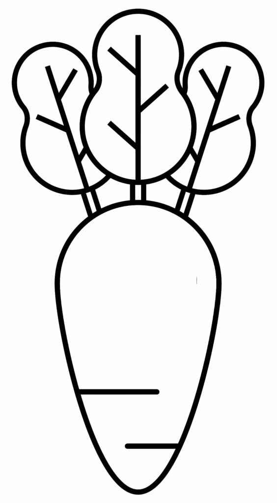 cenoura desenho para colorir pdf
