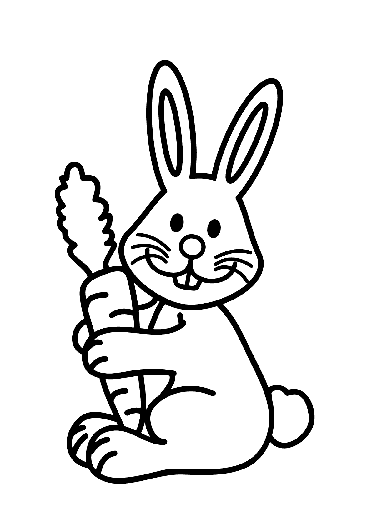 cenoura desenho para colorir para crianças