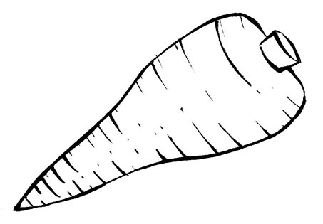 cenoura desenho para colorir pdf