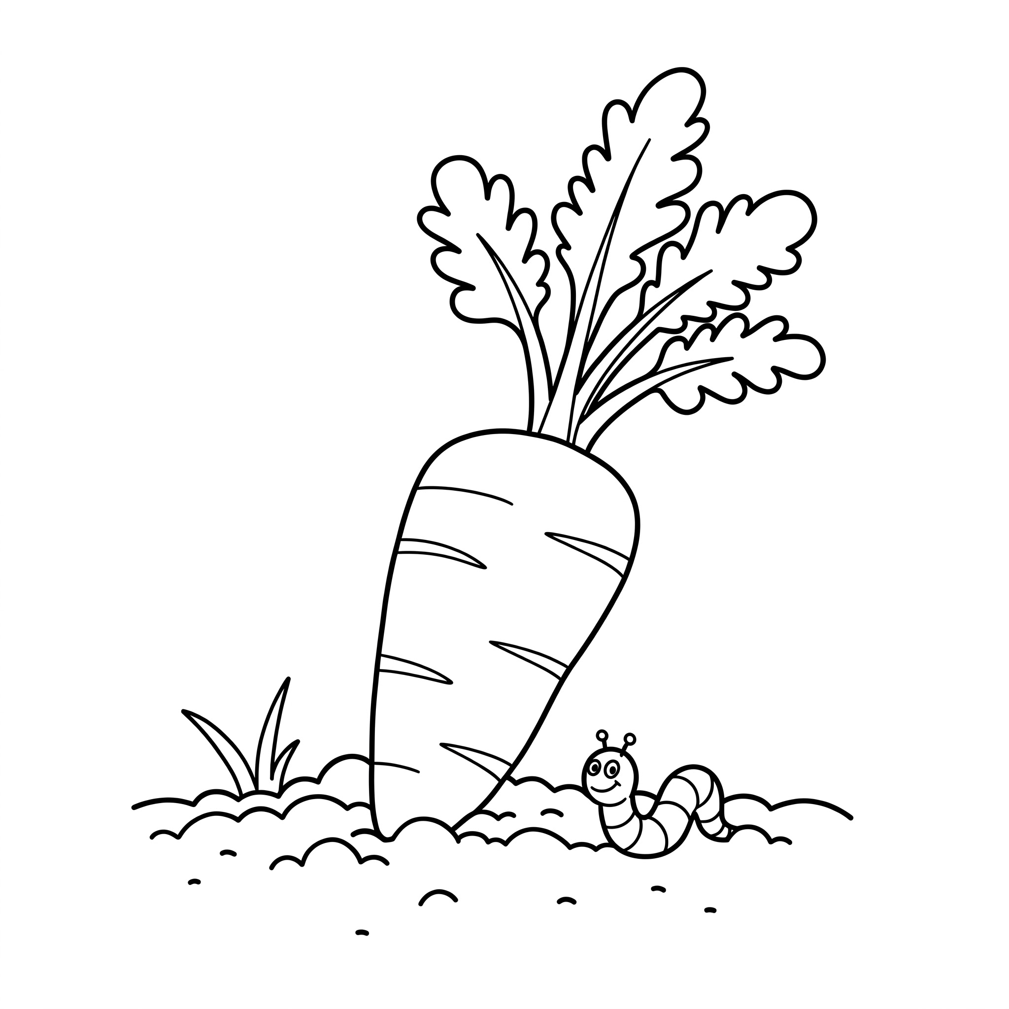 cenoura desenho para colorir kawaii