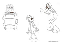 Desenhos animados do Chaves para pintar