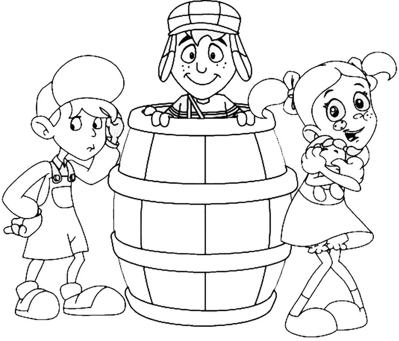 Quico para colorir