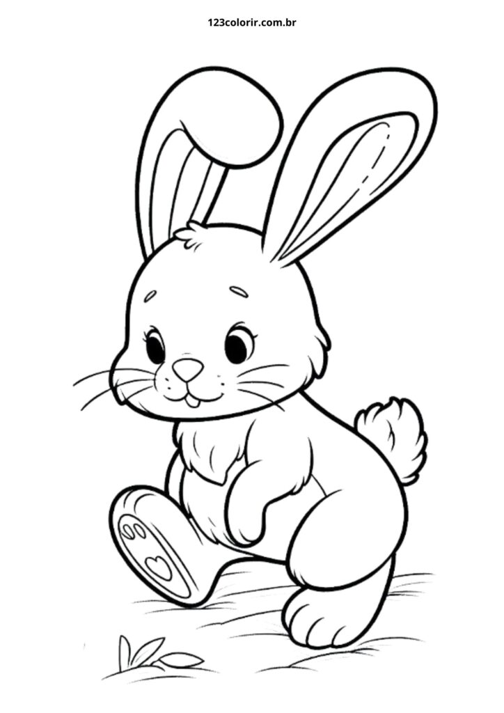coelho desenho para imprimir grátis