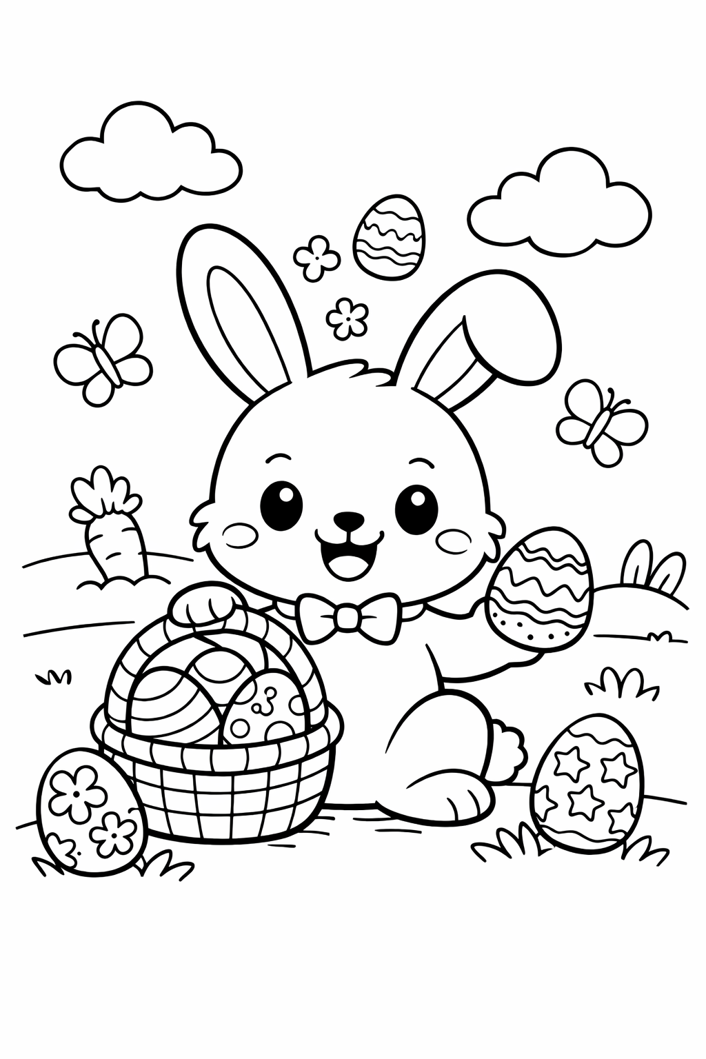 Além dos Coelhinhos: Outros Desenhos de Páscoa para Imprimir