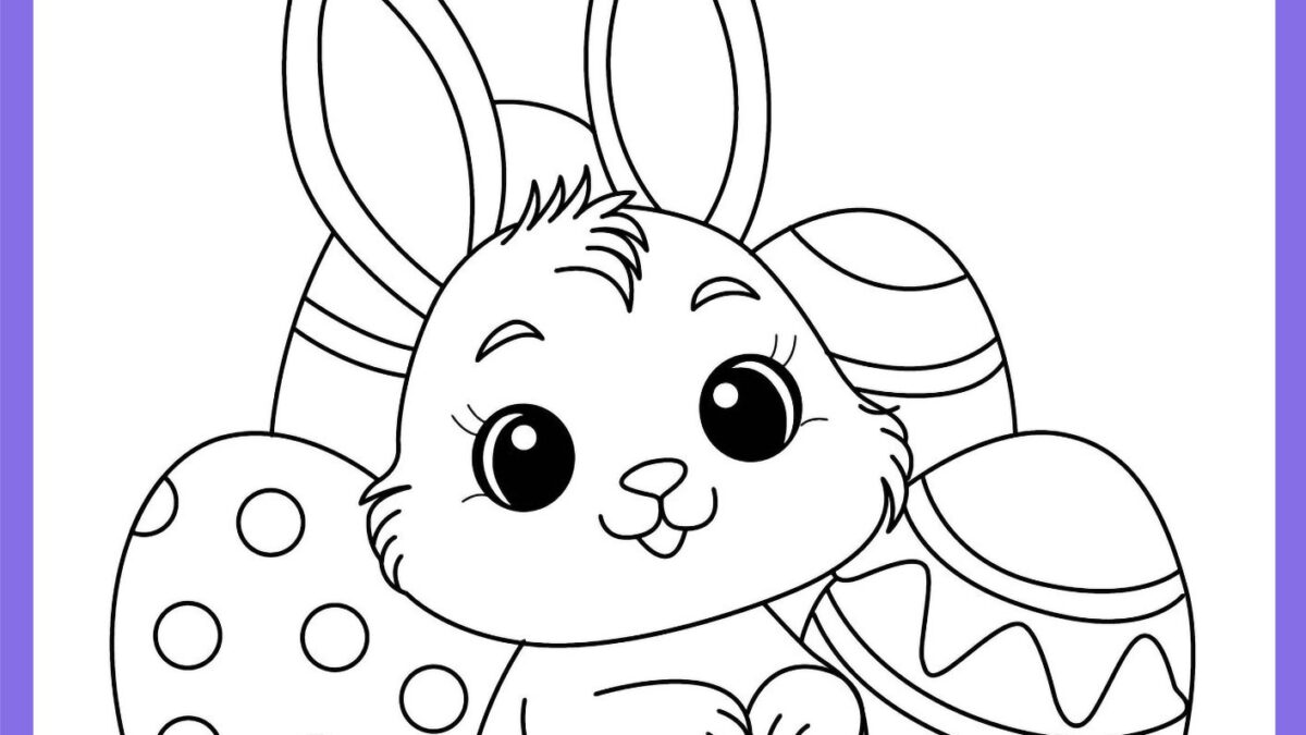 coelinho de pascoa para colorir