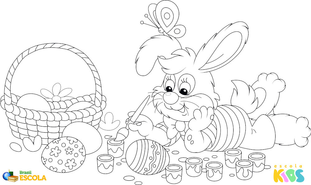 Além dos Coelhinhos: Outros Desenhos de Páscoa para Imprimir