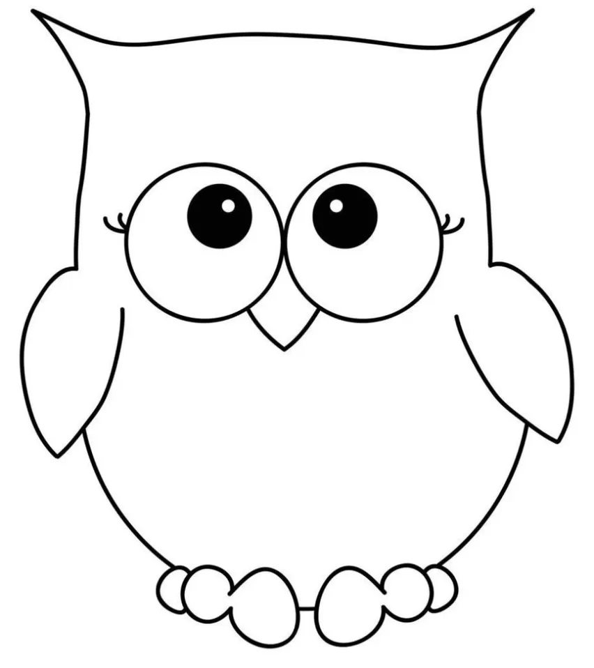 desenho de coruja cartoon