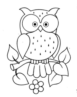 desenho de coruja simples