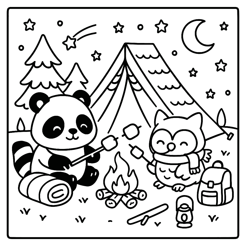 coruja para colorir com canetinha