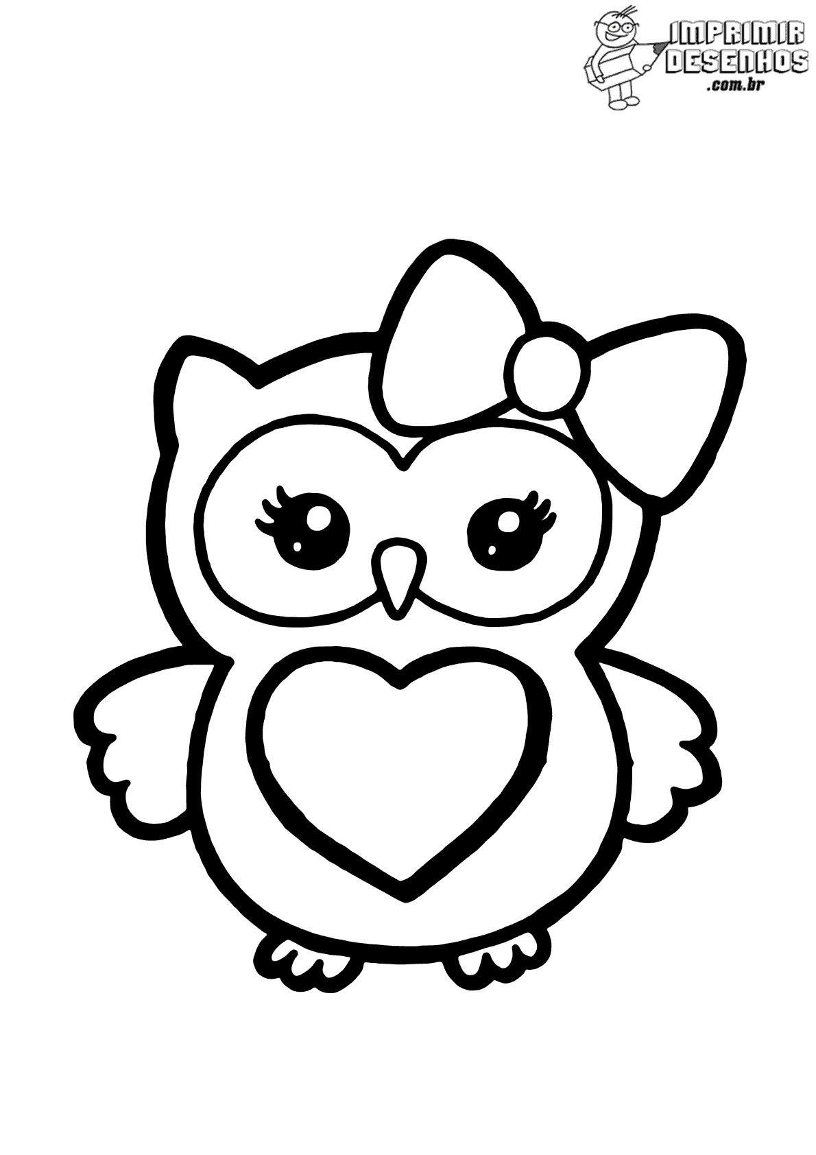 desenho de coruja simples