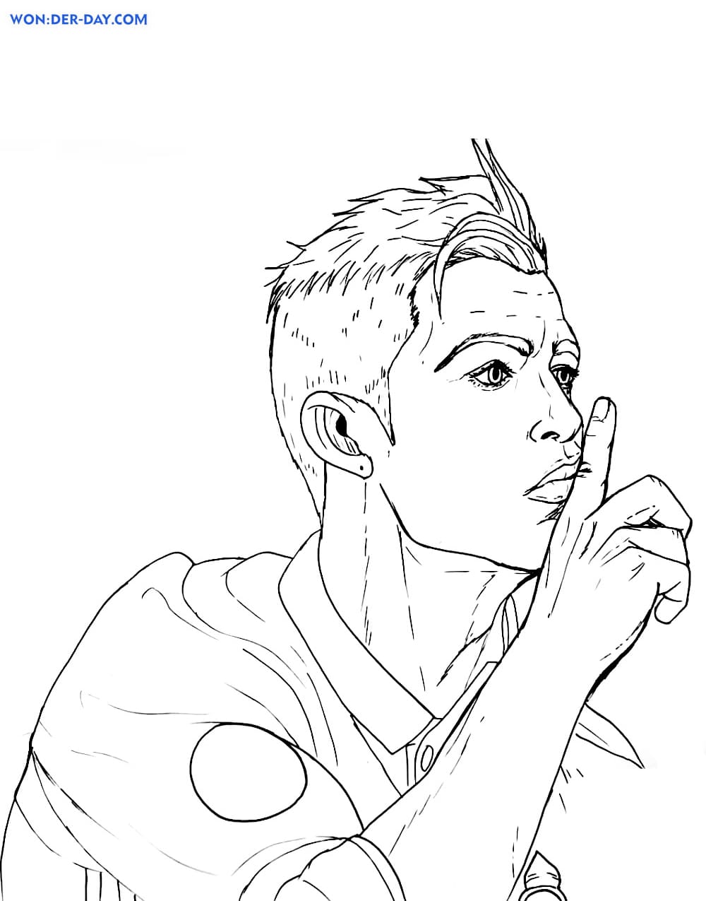 desenhos do cr7 para pintar