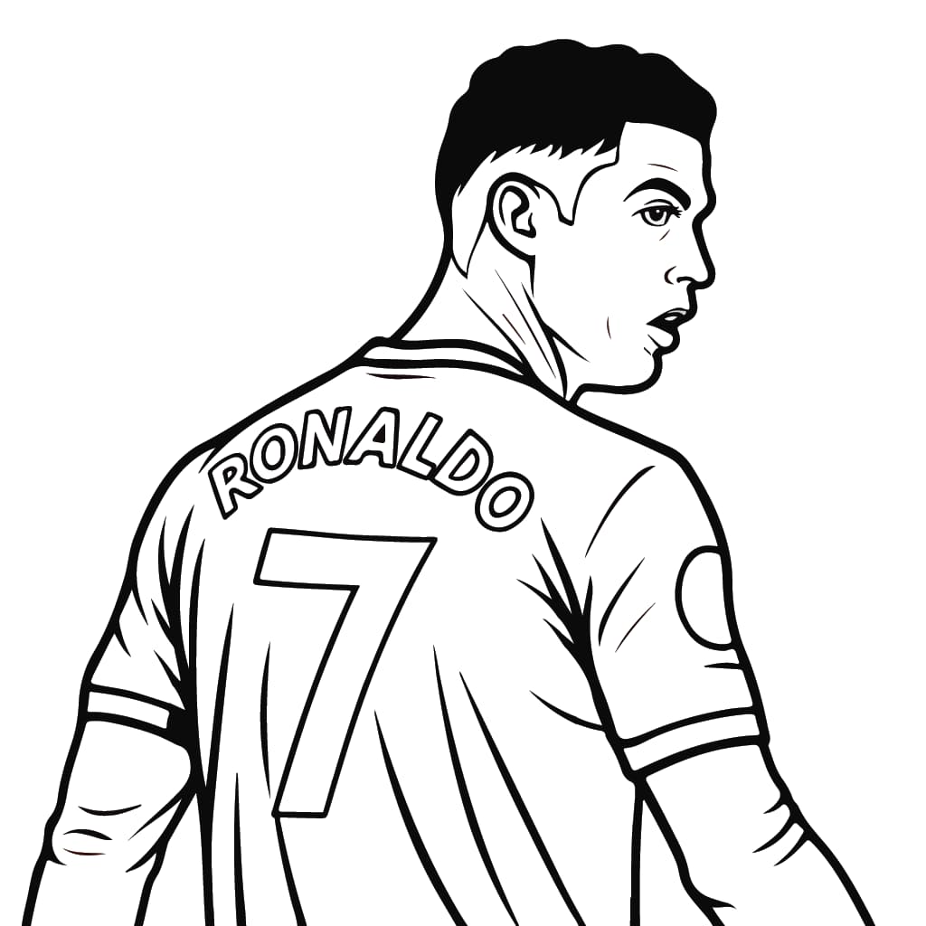 desenhos do cr7 para pintar