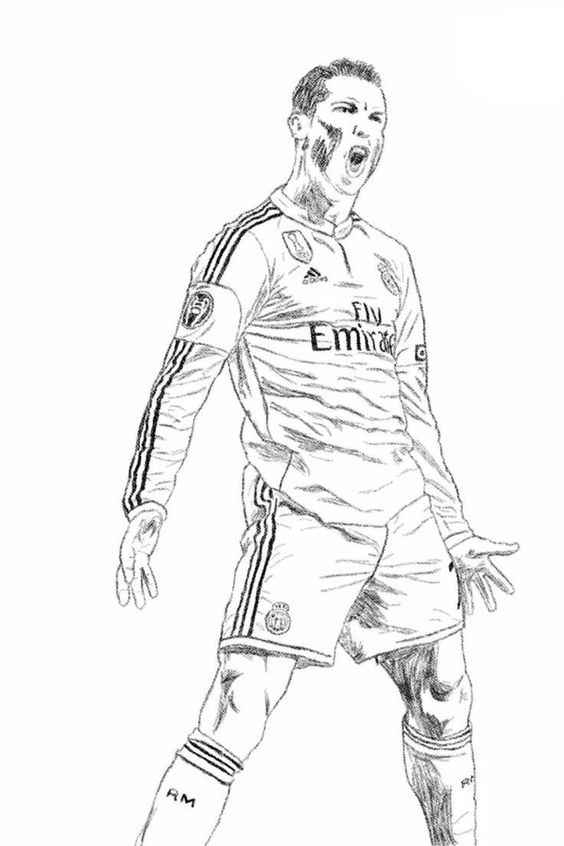 desenhos de messi e cristiano ronaldo para colorir