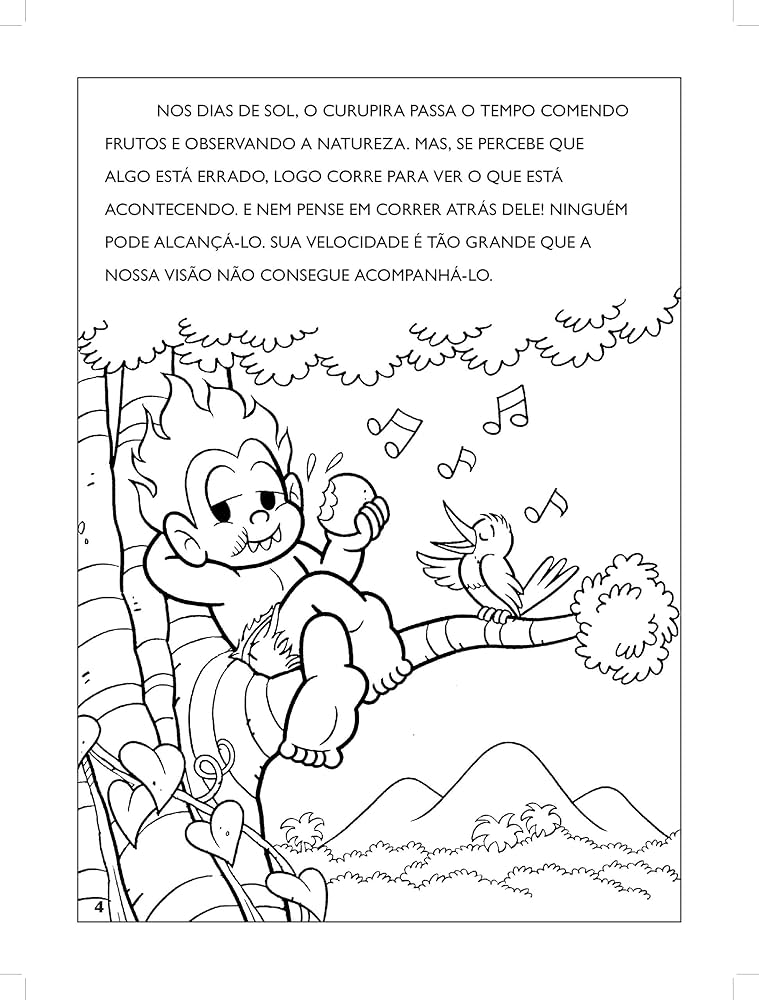 curupira características para desenhar